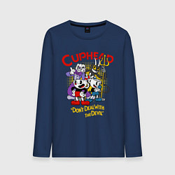 Мужской лонгслив Cuphead, главные герои