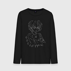 Лонгслив хлопковый мужской ROCKET Ego Trippin, цвет: черный