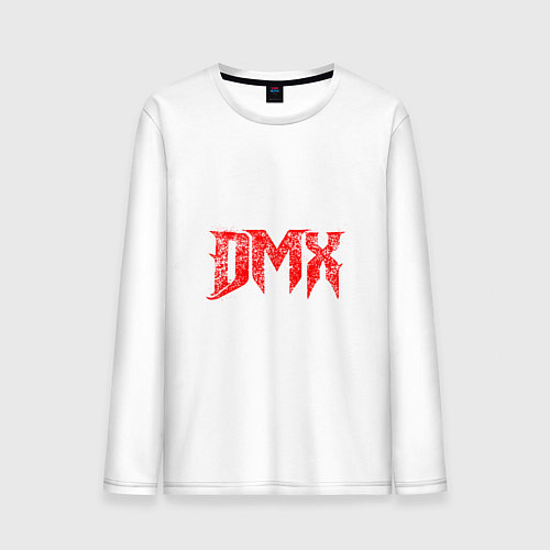 Мужской лонгслив Рэпер DMX логотип logo / Белый – фото 1