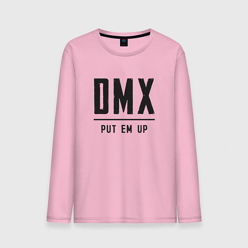 Мужской лонгслив DMX rap, hip hop / Светло-розовый – фото 1