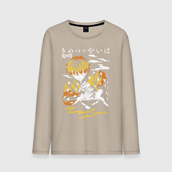 Мужской лонгслив Зеницу Агацума Kimetsu no Yaiba