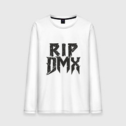 Лонгслив хлопковый мужской RIP DMX, цвет: белый