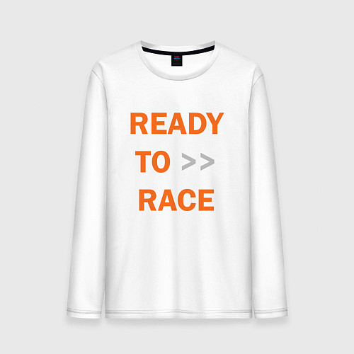 Мужской лонгслив KTM READY TO RACE спина Z / Белый – фото 1