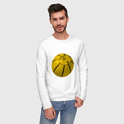 Лонгслив хлопковый мужской Wu-Tang Basketball, цвет: белый — фото 2