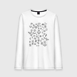 Мужской лонгслив THE BINDING OF ISAAC СТИКИ