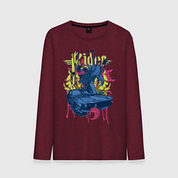 Мужской лонгслив Дракон и машина