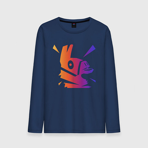 Мужской лонгслив Llama / Тёмно-синий – фото 1