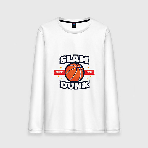 Мужской лонгслив Slam Dunk / Белый – фото 1