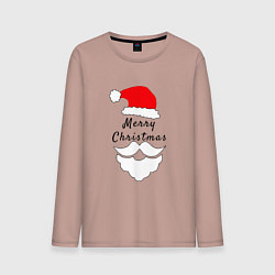 Мужской лонгслив Santa Merry Christmas