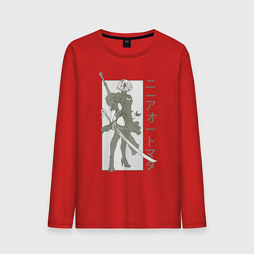 Мужской лонгслив Nier replicant / Красный – фото 1