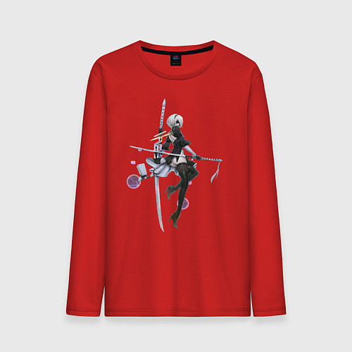 Мужской лонгслив 2B Nier / Красный – фото 1