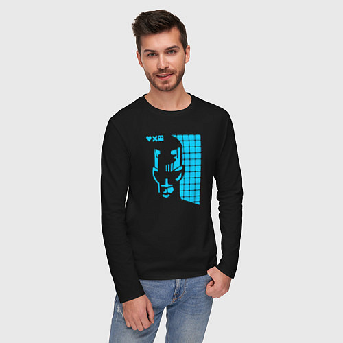 Мужской лонгслив Love Death And Robots Zima Blue / Черный – фото 3