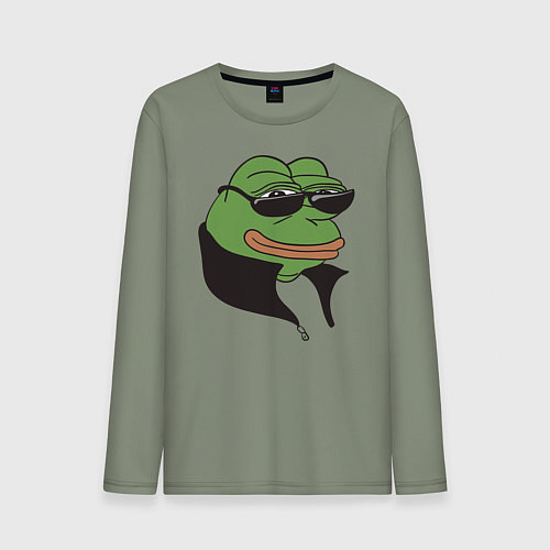 Мужской лонгслив Лягушонок Пепе / Авокадо – фото 1