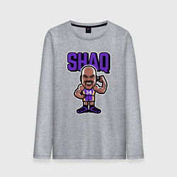 Лонгслив хлопковый мужской Shaq, цвет: меланж