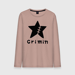 Лонгслив хлопковый мужской Crimin бренд One Piece, цвет: пыльно-розовый