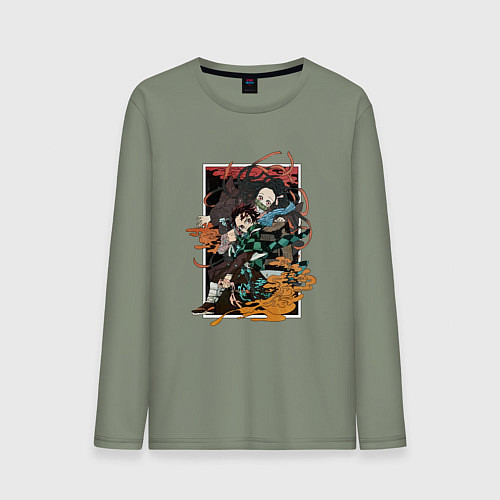 Мужской лонгслив Kamado team / Авокадо – фото 1