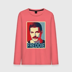 Лонгслив хлопковый мужской Freddie, цвет: коралловый