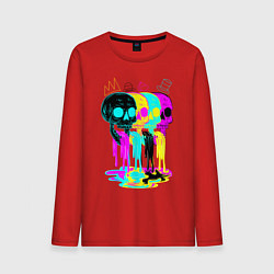Мужской лонгслив 4 ЧЕРЕПА SKULLS NEON