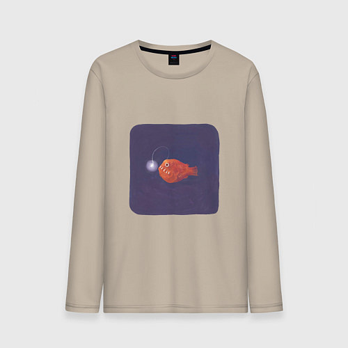 Мужской лонгслив Удильщик / Миндальный – фото 1