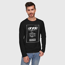 Лонгслив хлопковый мужской Наутилус Помпилиус Свердловск 1985г, цвет: черный — фото 2