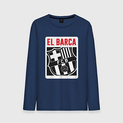 Лонгслив хлопковый мужской El Barca, цвет: тёмно-синий