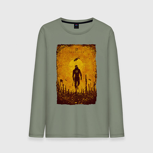Мужской лонгслив FREEMAN HALF-LIFE 2 Z / Авокадо – фото 1