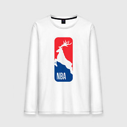 Лонгслив хлопковый мужской NBA - Bucks, цвет: белый