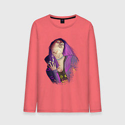 Лонгслив хлопковый мужской Сьюзи Dead by Daylight, цвет: коралловый