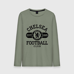 Лонгслив хлопковый мужской Chelsea Football Club, цвет: авокадо