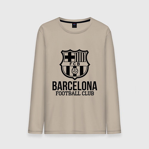 Мужской лонгслив Barcelona FC / Миндальный – фото 1