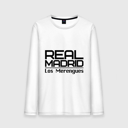 Мужской лонгслив Real Madrid: Los Merengues / Белый – фото 1