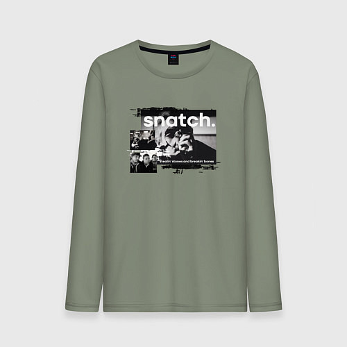 Мужской лонгслив Большой куш: Ави Деновиц / Авокадо – фото 1