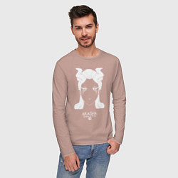 Лонгслив хлопковый мужской Акаша из Доты 2, цвет: пыльно-розовый — фото 2