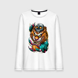 Мужской лонгслив Тигр