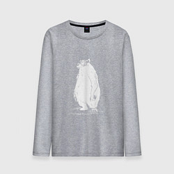 Мужской лонгслив Курьер - Медведь