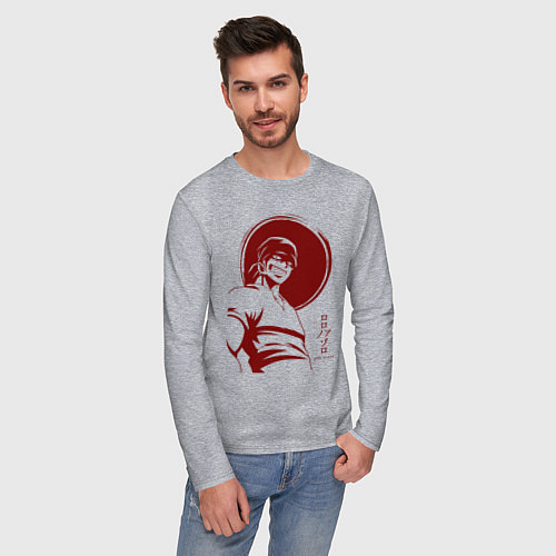 Мужской лонгслив Ророноа Зоро One Piece / Меланж – фото 3