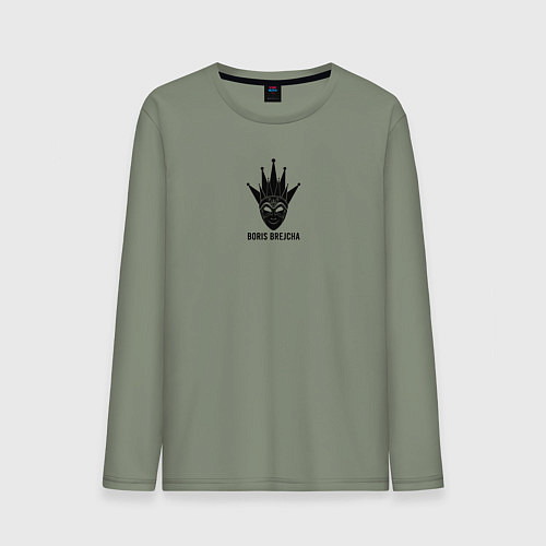 Мужской лонгслив Boris Brejcha Logo / Авокадо – фото 1