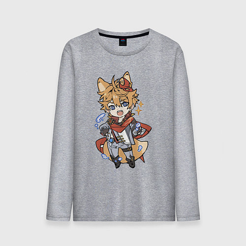 Мужской лонгслив Лисёнок Тарталья / Меланж – фото 1