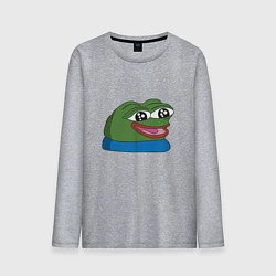 Лонгслив хлопковый мужской Pepe happy Пепе хеппи, цвет: меланж