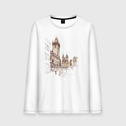Мужской лонгслив Город Прага