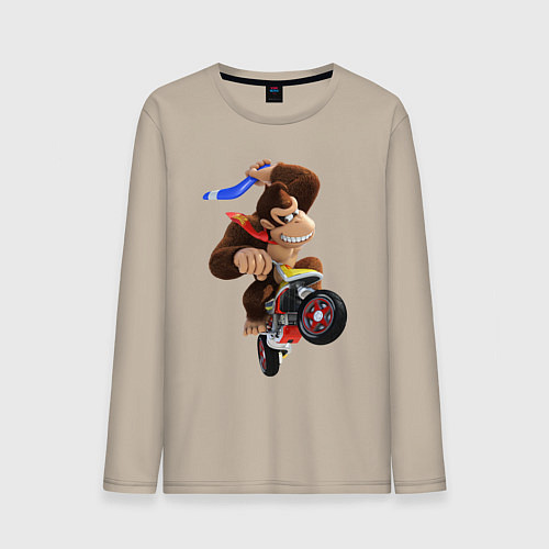 Мужской лонгслив DK Ride / Миндальный – фото 1