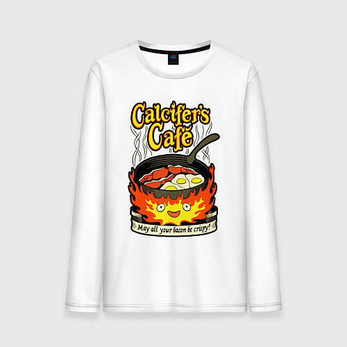 Мужской лонгслив Calcifer cook / Белый – фото 1