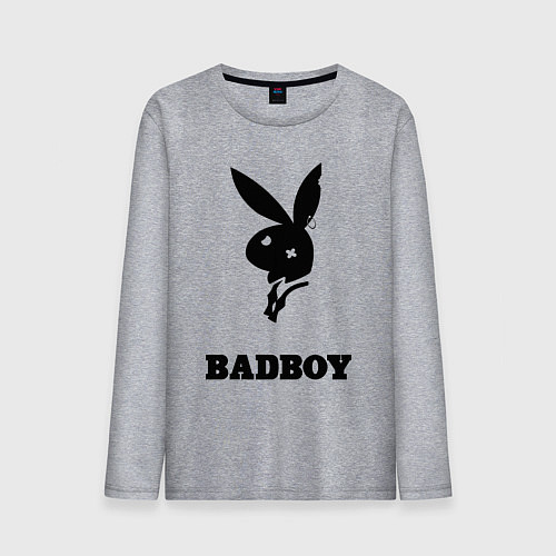 Мужской лонгслив BAD BOY PLAYBOY / Меланж – фото 1