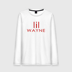 Лонгслив хлопковый мужской Lil Wayne, цвет: белый