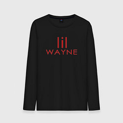 Лонгслив хлопковый мужской Lil Wayne цвета черный — фото 1