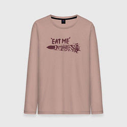 Мужской лонгслив Съешь меня палец Магическая битва