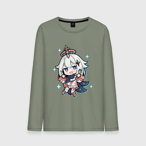 Мужской лонгслив Paimon тян / Авокадо – фото 1