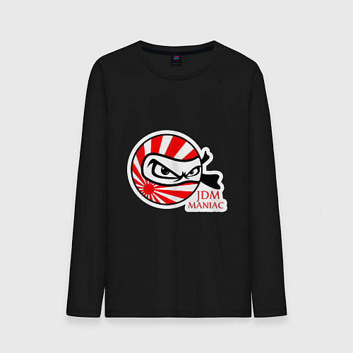 Мужской лонгслив JDM maniac / Черный – фото 1