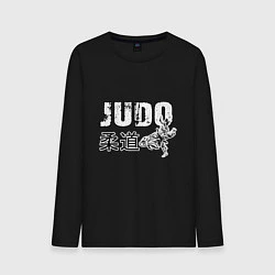 Лонгслив хлопковый мужской Style Judo, цвет: черный
