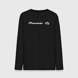 Лонгслив хлопковый мужской Pioneer DJ - Logo White, цвет: черный